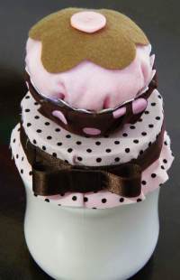 cupcake em feltro