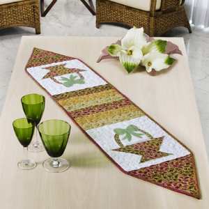 Trilho mesa patchwork Trilho de mesa - artesanato.blog.br