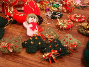 enfeite natal trico